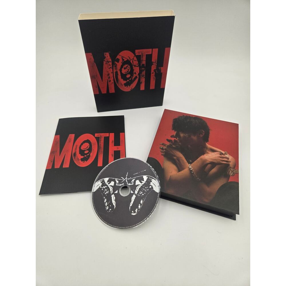 Woosung MOTH EP Album CD Photobook Photocards The Rose EUC